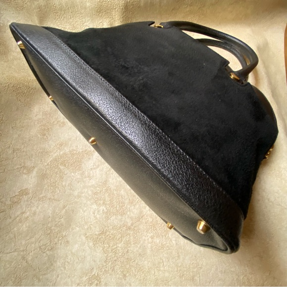 SISO Genuine Suede Leather Purse, Black - Picture 5 of 8